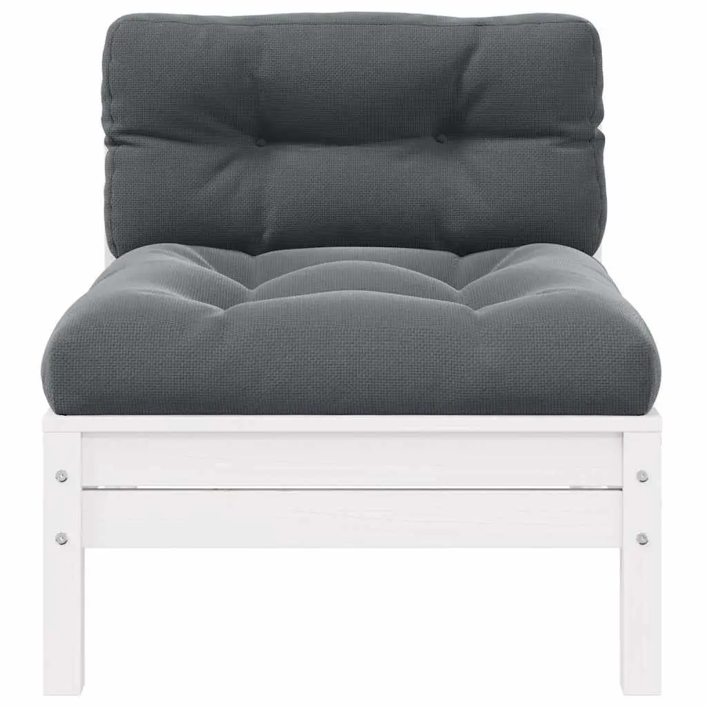 Modular Outdoor Middle Sofa with Cushions