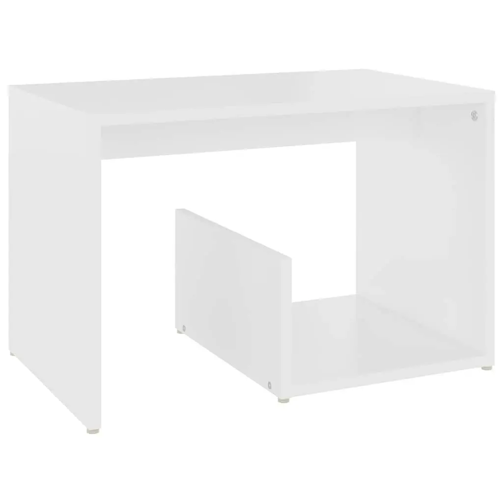 White End Table with Storage for Living Spaces