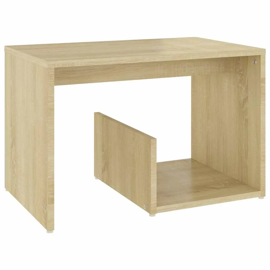 Sonoma Oak Brown Accent Side Table with Storage