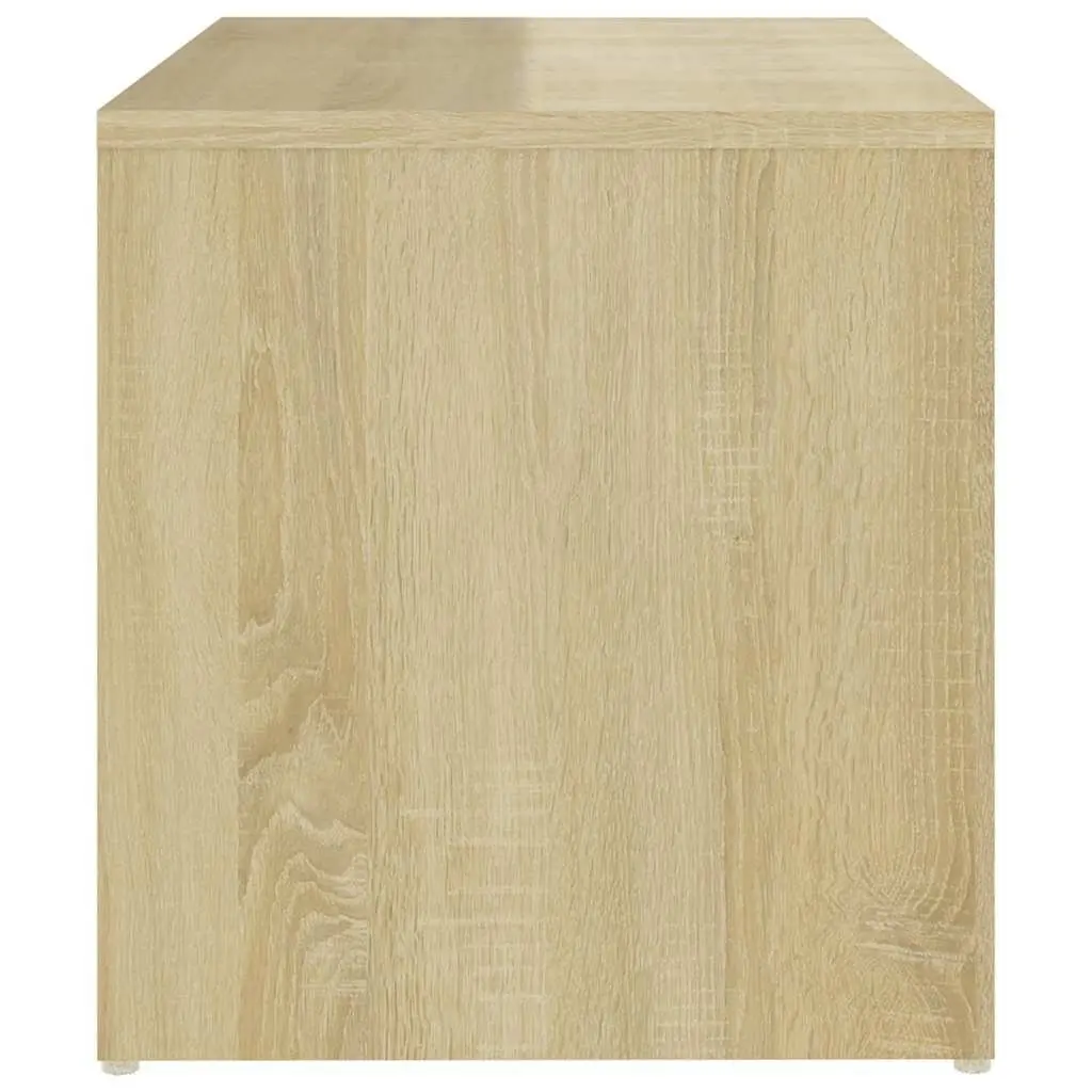Sonoma Oak Brown Accent Side Table with Storage