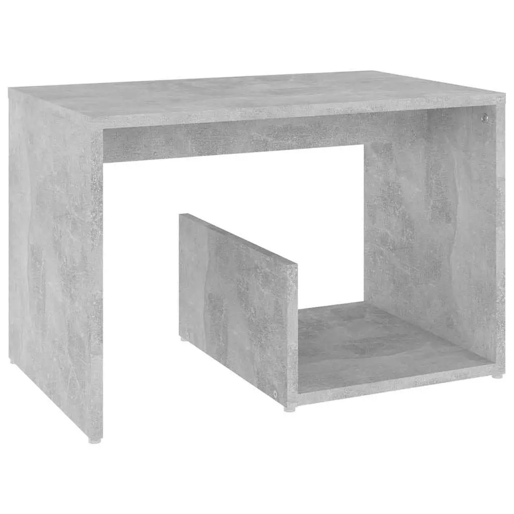 Grey End Table with Ample Storage