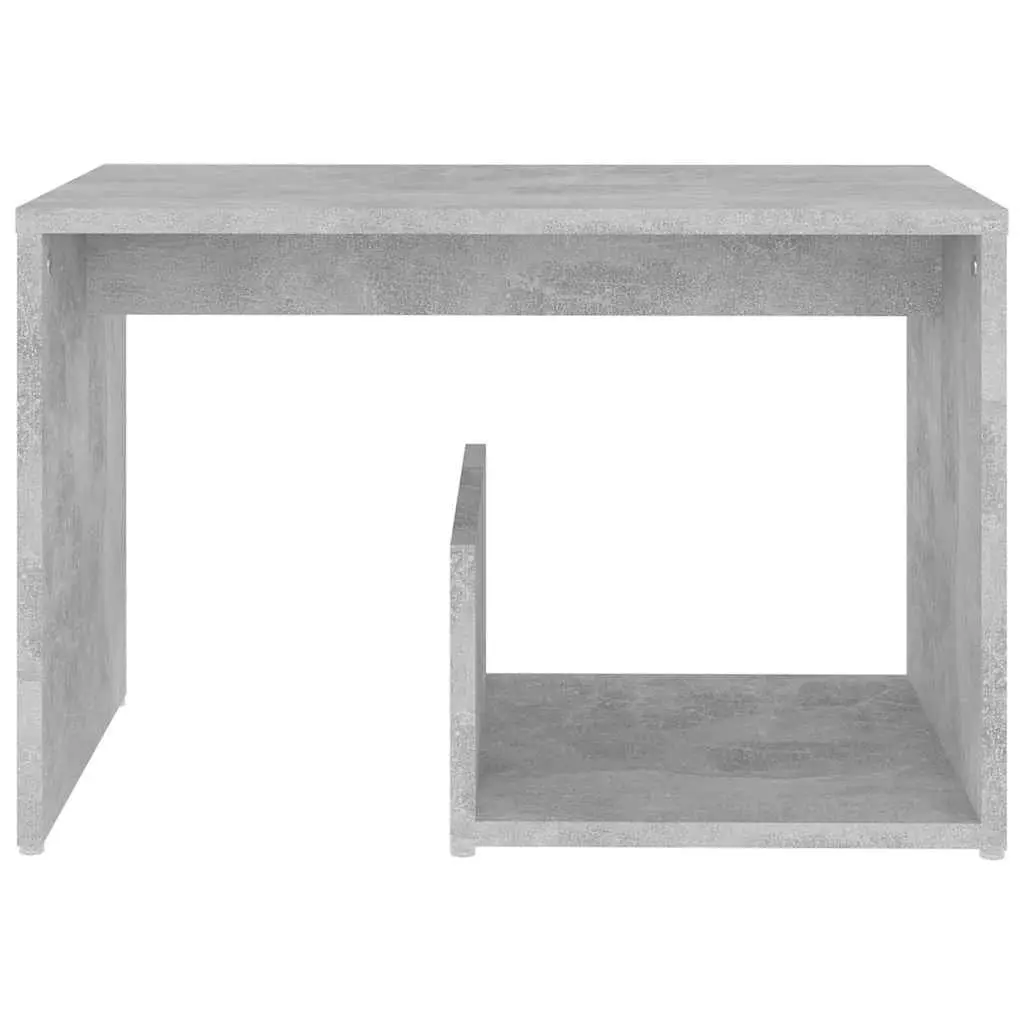 Grey End Table with Ample Storage