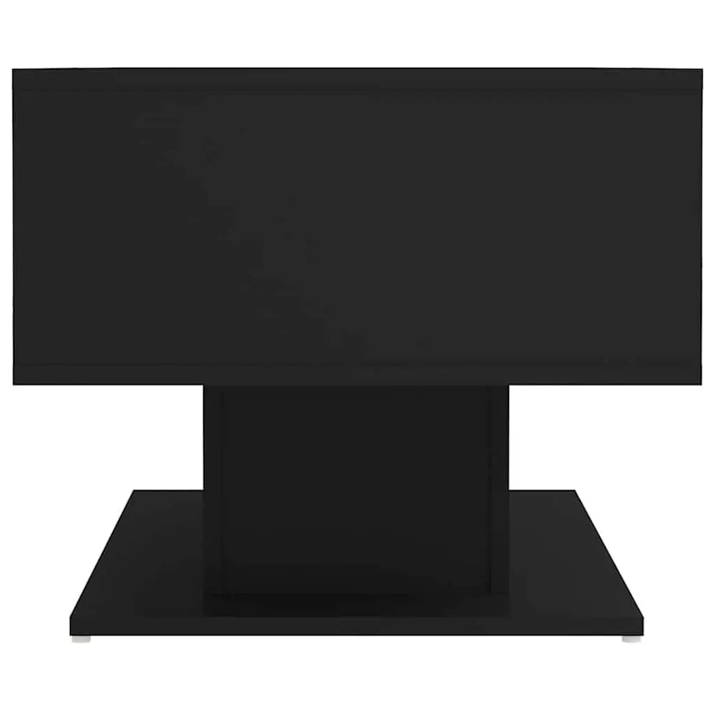 Black Coffee Table with Storage Shelf
