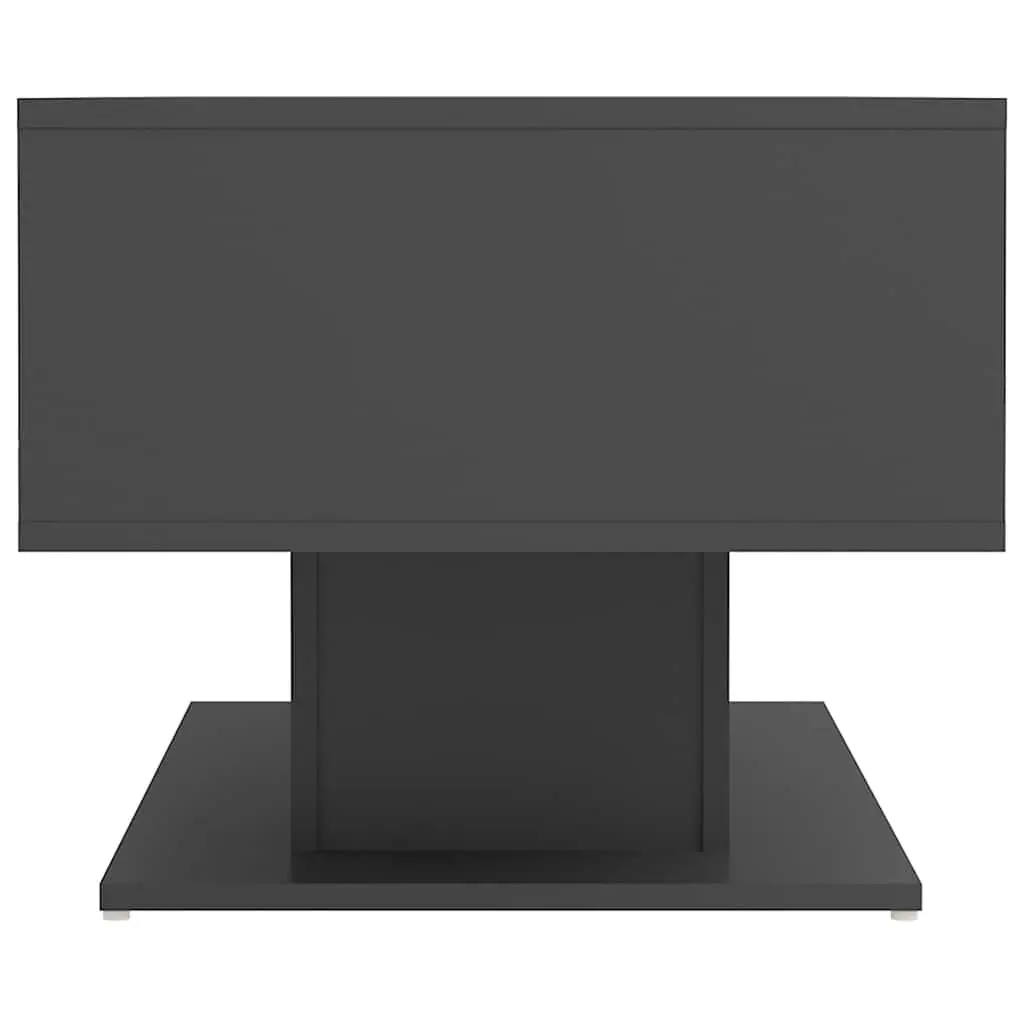Grey Coffee Table with Storage Shelf for Living Room