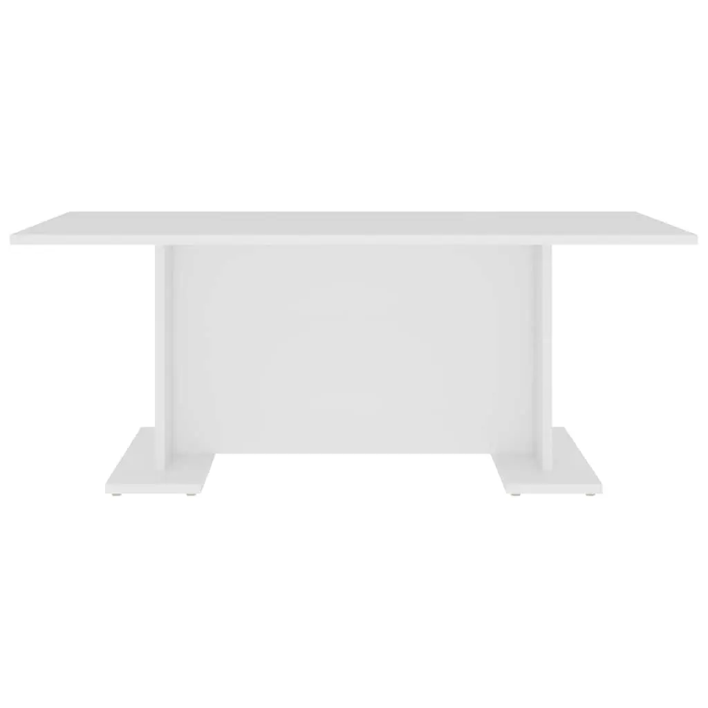 Coffee Table Engineered Wood 103.5x60x40cm White