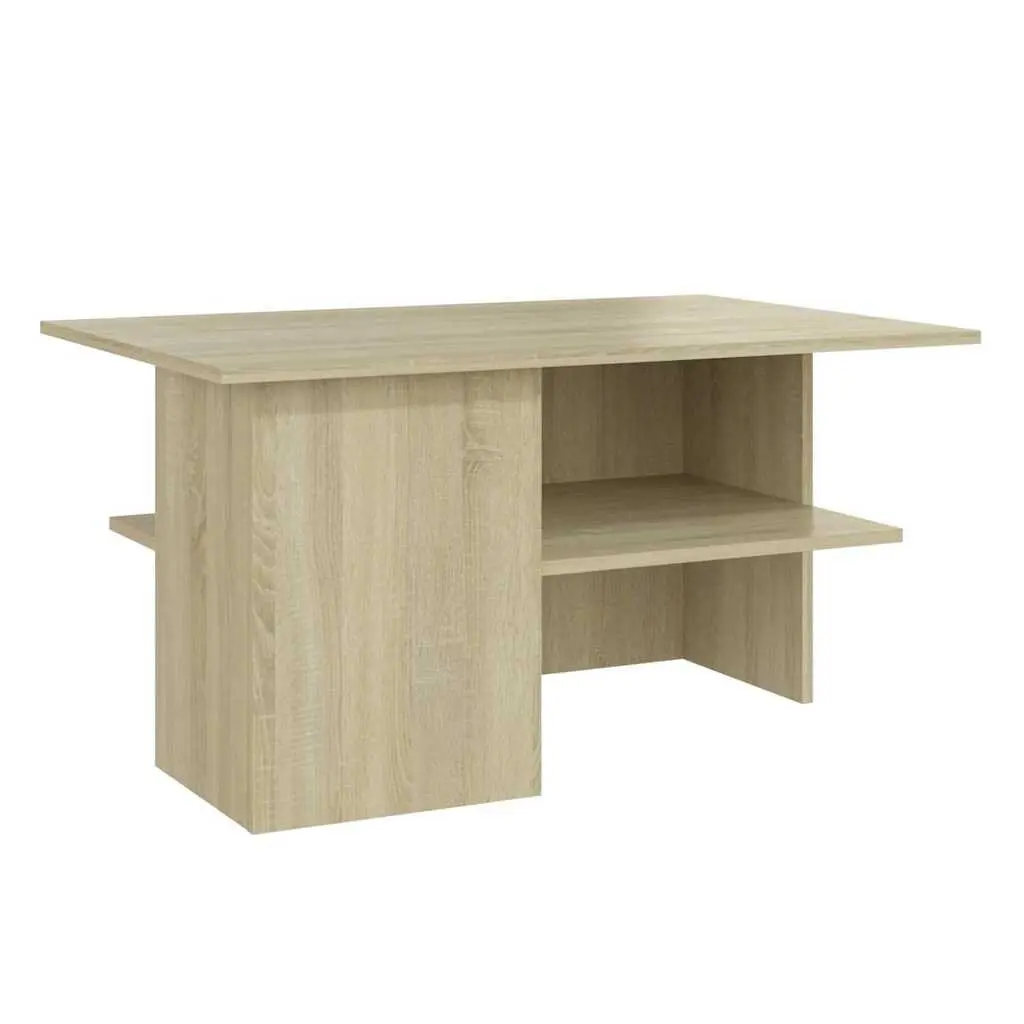 Coffee Table with Storage Shelf in Sonoma Oak