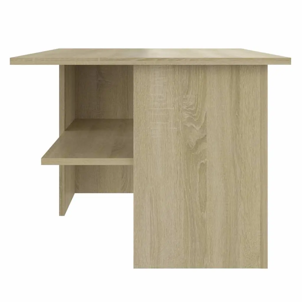 Coffee Table with Storage Shelf in Sonoma Oak