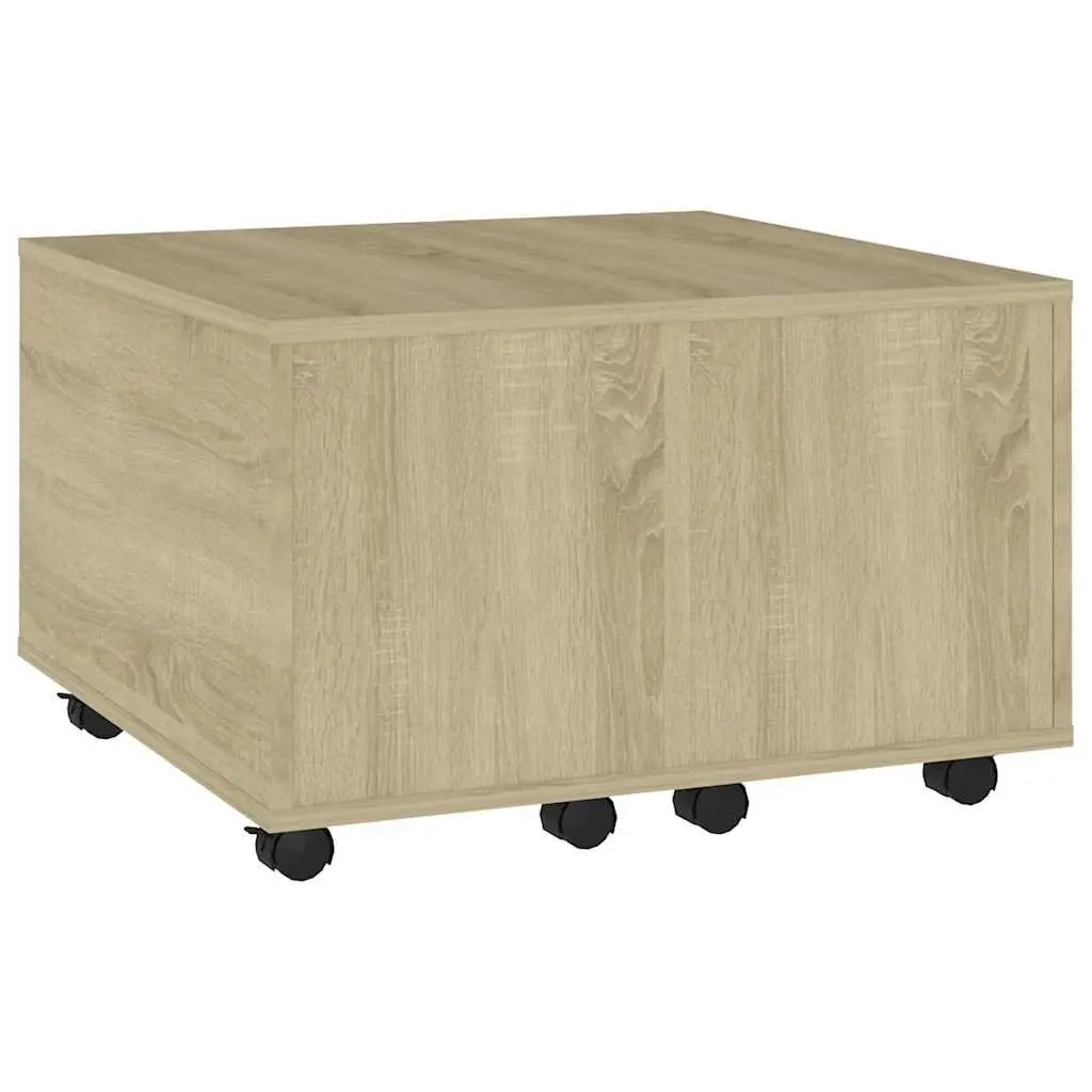 Extendable Coffee Table in Sonoma Oak with Wheels