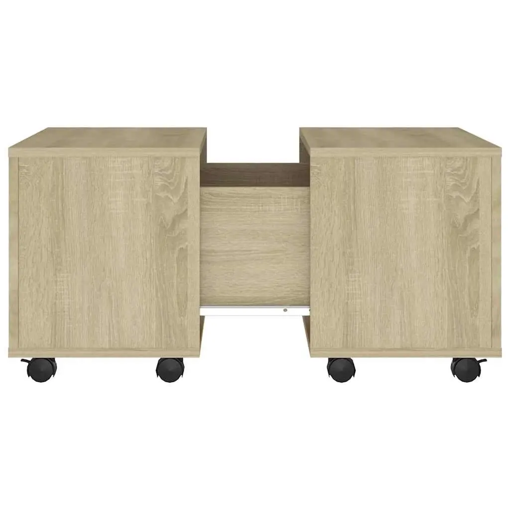 Extendable Coffee Table in Sonoma Oak with Wheels