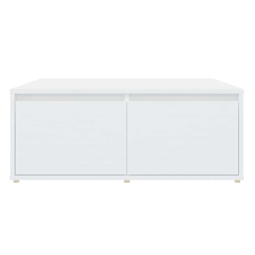 Coffee Table Engineered Wood 80x80x31cm White