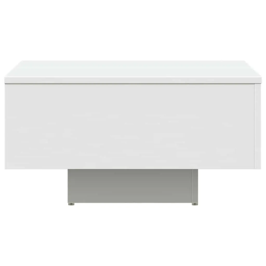 White Coffee Table with Sturdy Top 60x60x31.5 cm