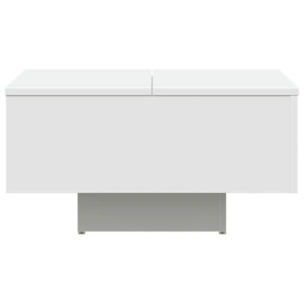 White Coffee Table with Sturdy Top 60x60x31.5 cm