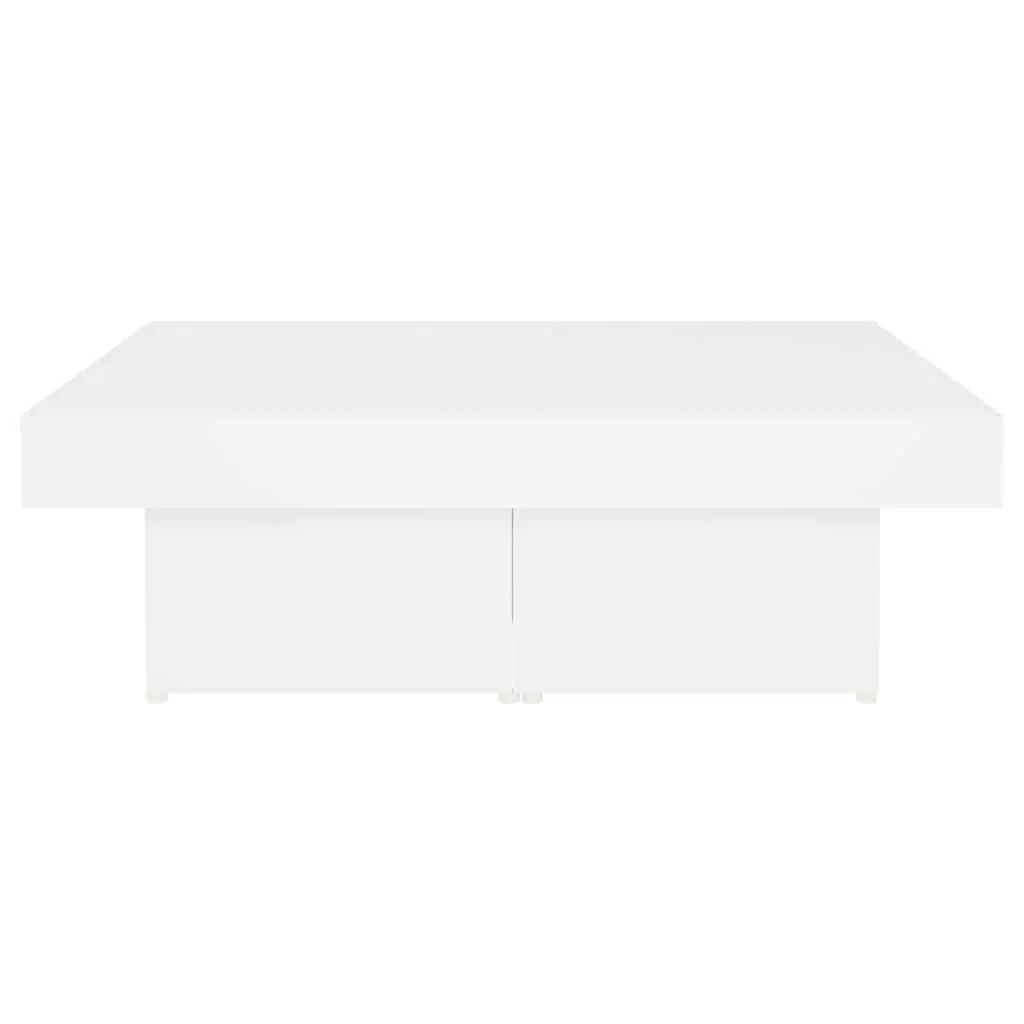 Coffee Table Engineered Wood 90x90x28cm White