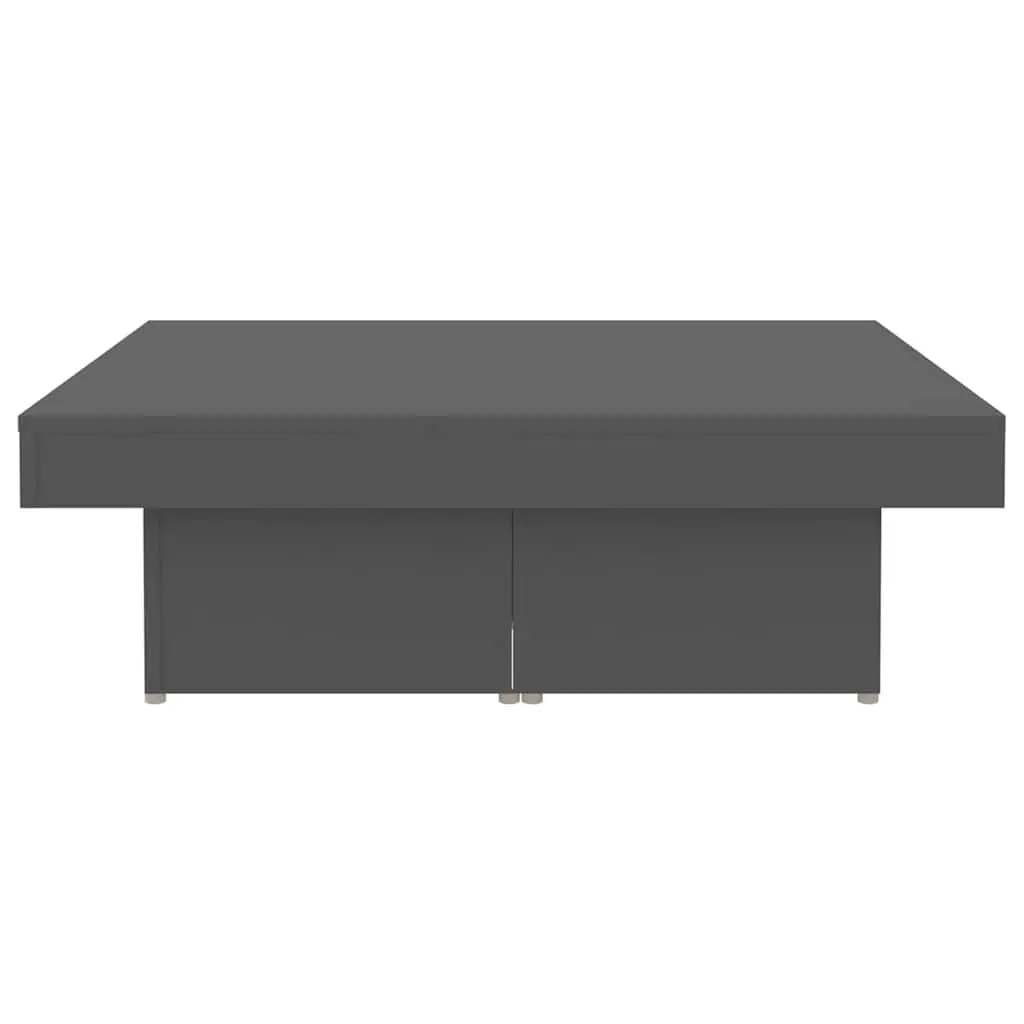 Grey Accent Coffee Table 90x90x28cm Engineered Wood