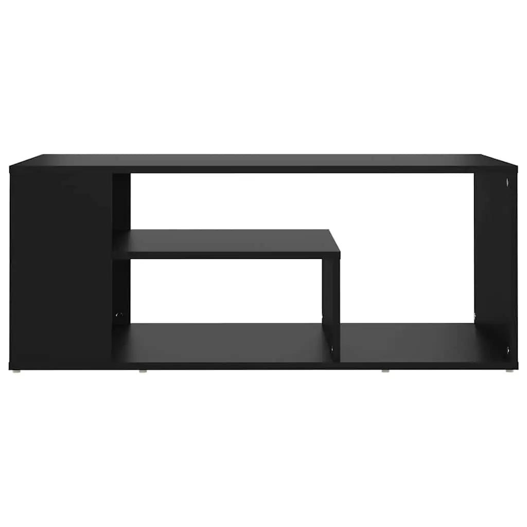 Coffee Table Engineered Wood 100x50x40cm Black