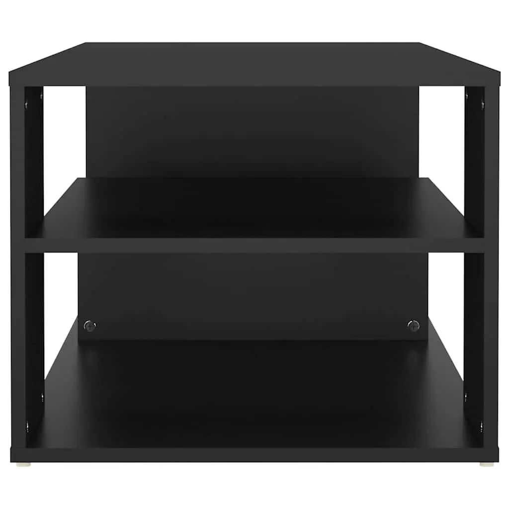 Coffee Table Engineered Wood 100x50x40cm Black