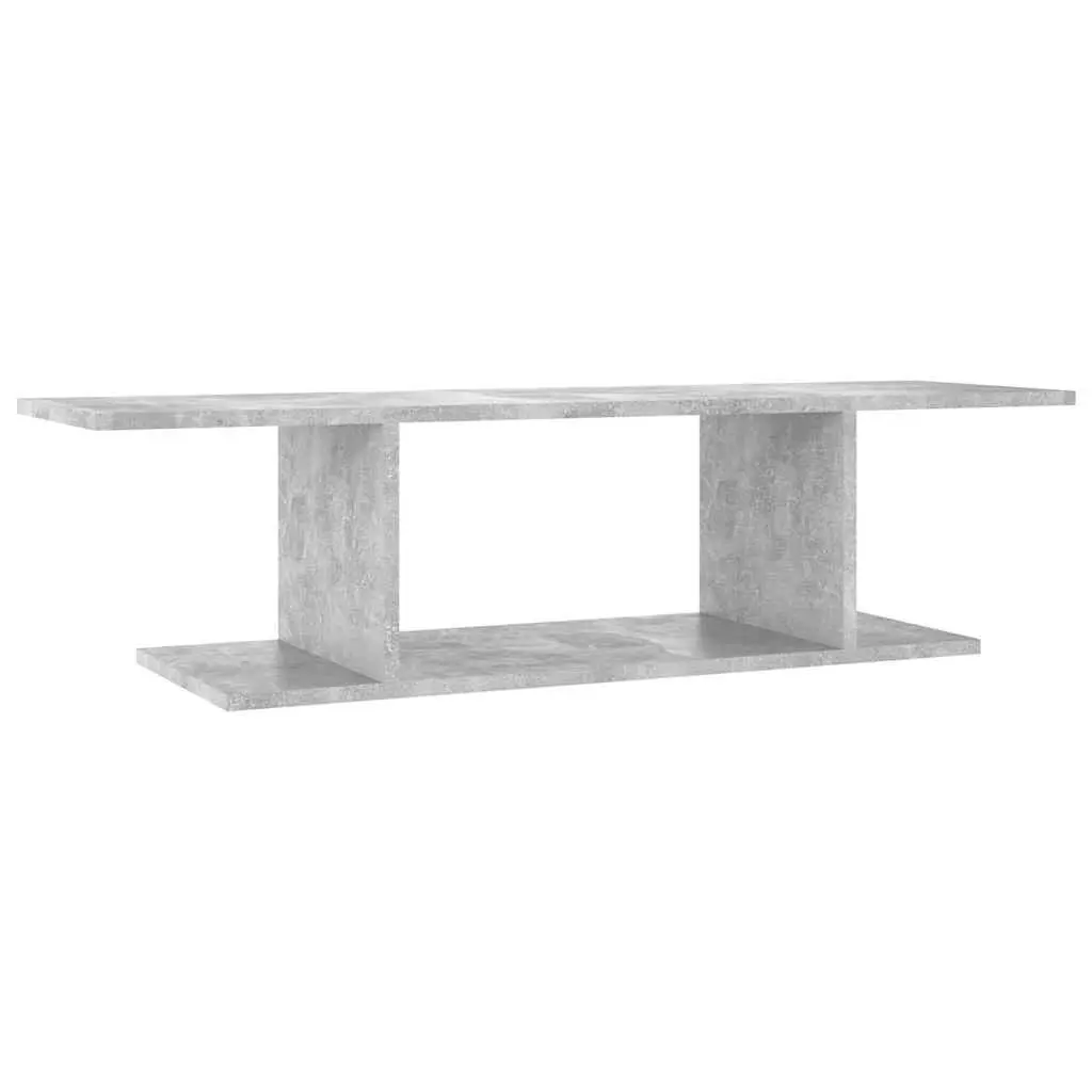 Wall Mounted TV Cabinet Grey Storage Media Console Unit 103 x 30 x 26.5 cm
