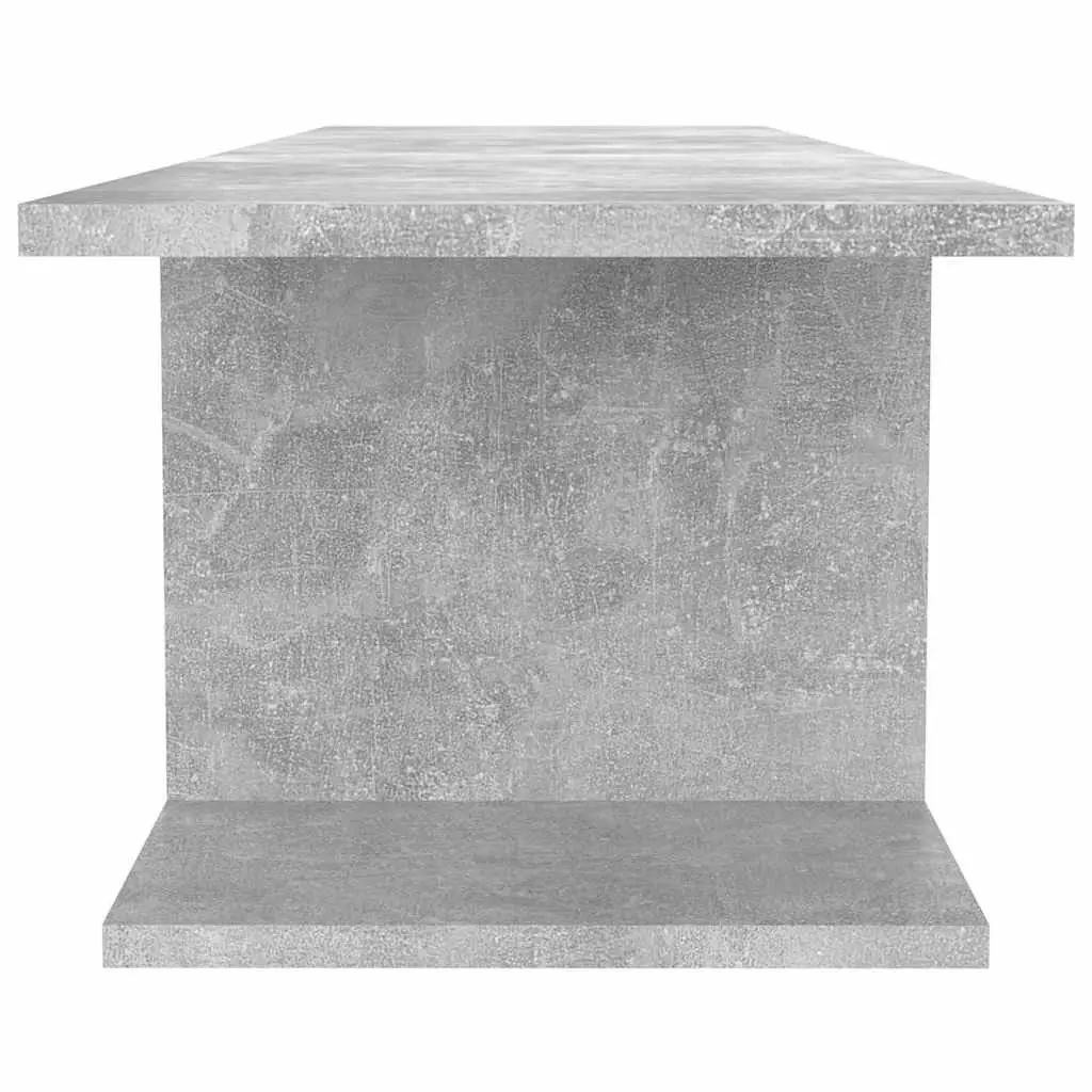 Wall Mounted TV Cabinet Grey Storage Media Console Unit 103 x 30 x 26.5 cm