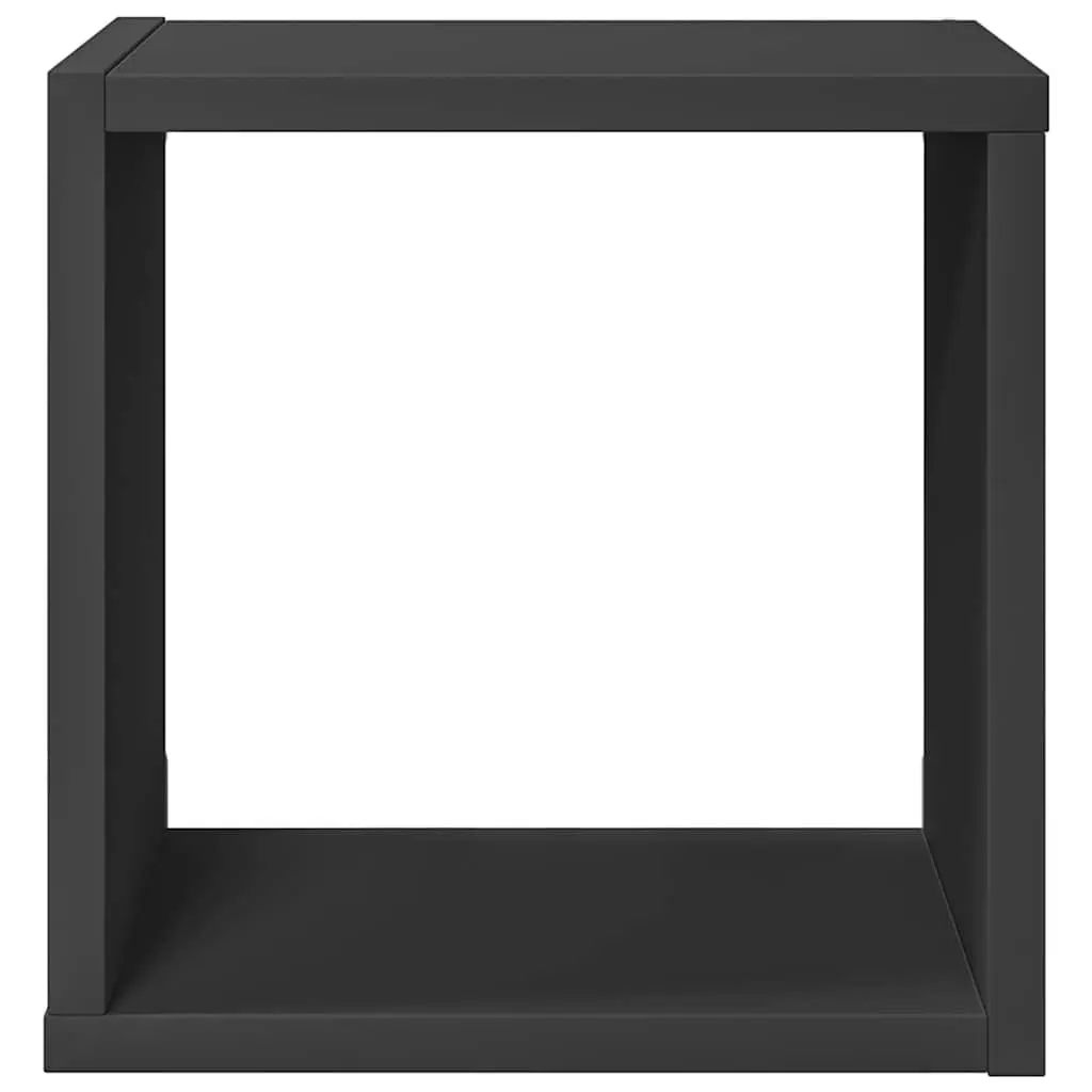 Grey Floating Cube Shelves Set of 6