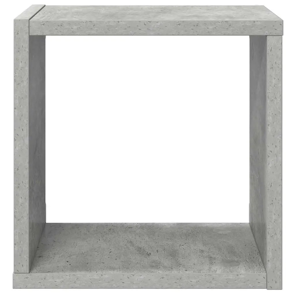 Wall Cube Shelves Grey 26 x 15 x 26 cm 4 Piece Floating Storage Display Organiser