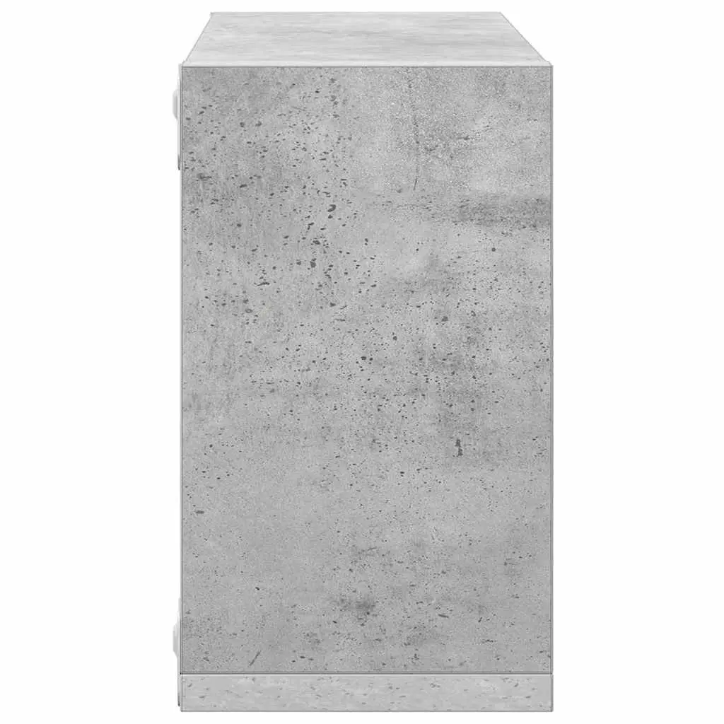 Floating Storage Shelves Grey 6 Pieces Wall Mounted Cube Organiser Display