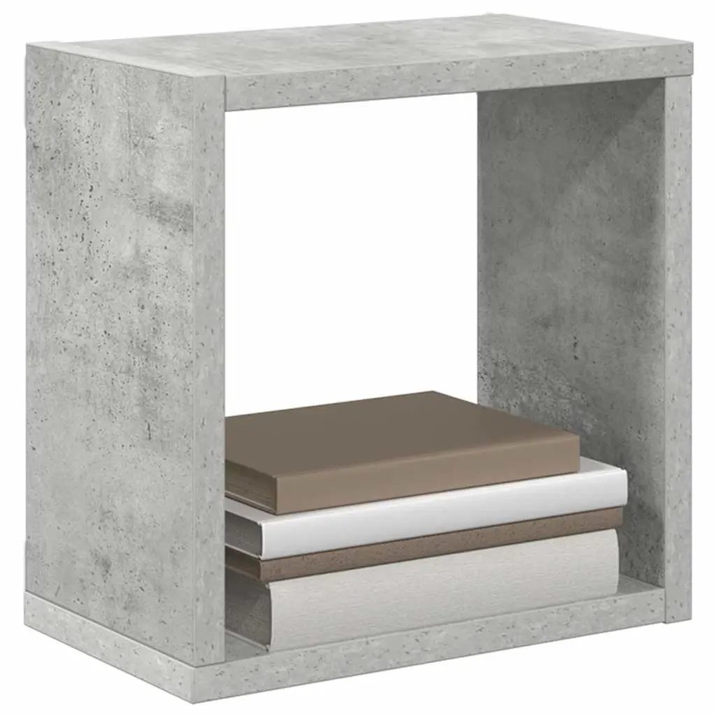 Floating Storage Shelves Grey 6 Pieces Wall Mounted Cube Organiser Display