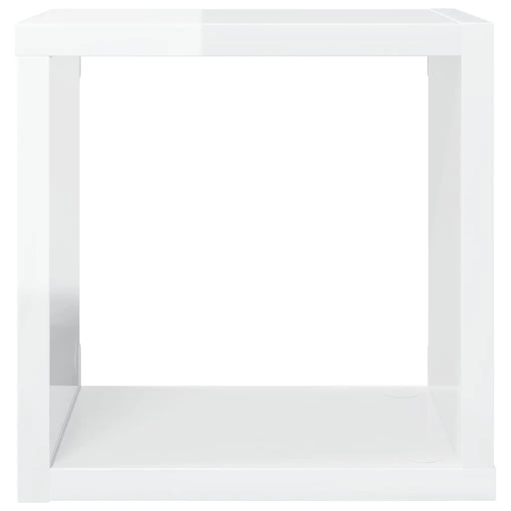 Wall Cube Shelves 4 Piece Set White Floating Storage Display Organiser Home