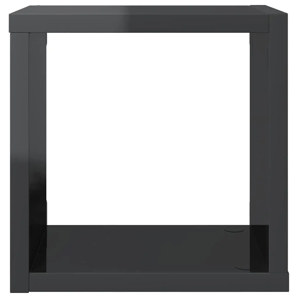 Grey Wall Cube Shelves 6 Piece Set