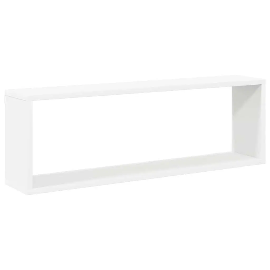 Cube Shelves Engineered Wood 80 x 15 x 26.5 cm White Sonoma Oak 6 Piece Set