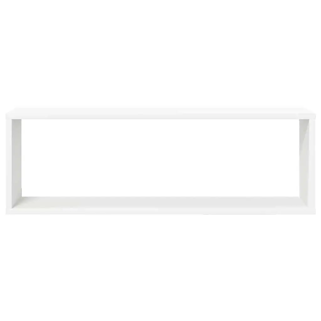 Cube Shelves Engineered Wood 80 x 15 x 26.5 cm White Sonoma Oak 6 Piece Set