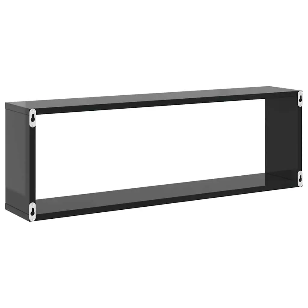 Grey Cube Shelves Set for Display and Storage