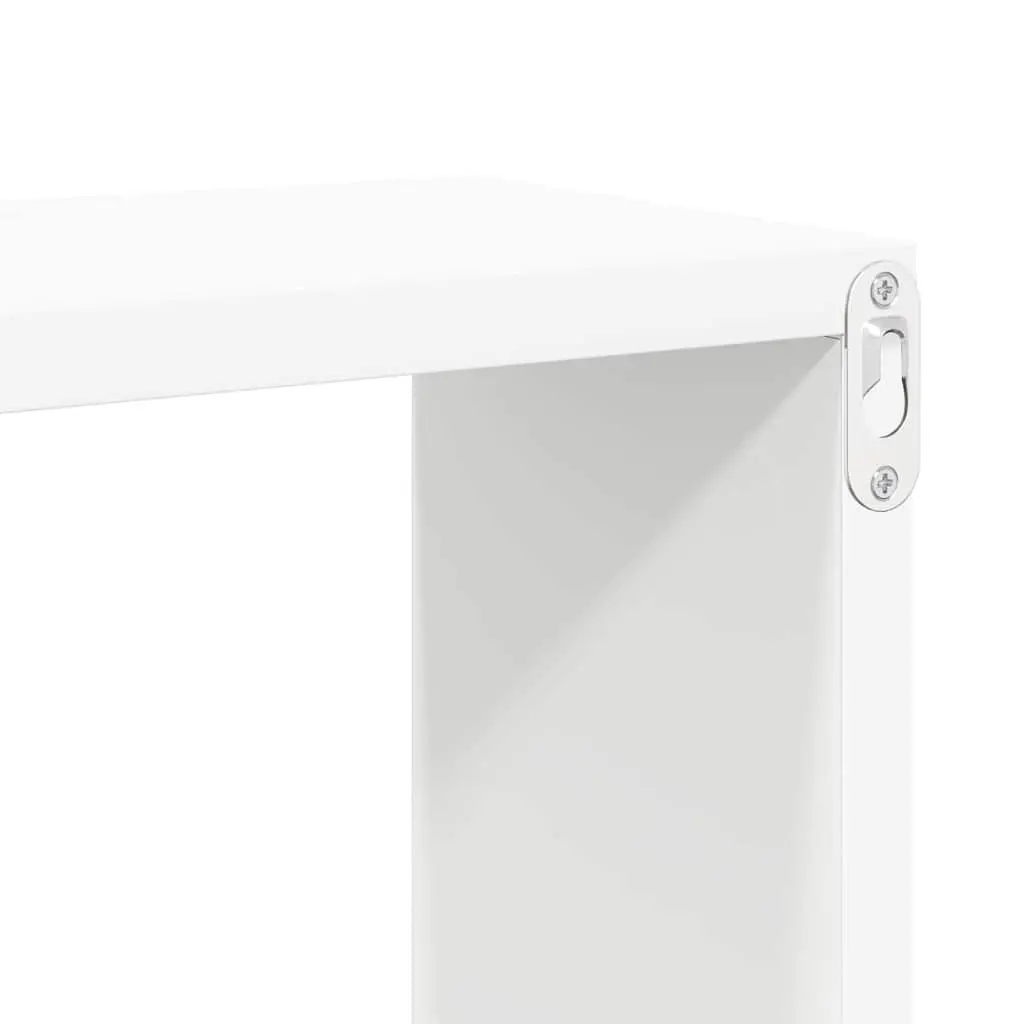 White Wall Cube Shelves 6 Piece Set