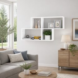 Modern White Cube Wall Shelf for Stylish Organization
