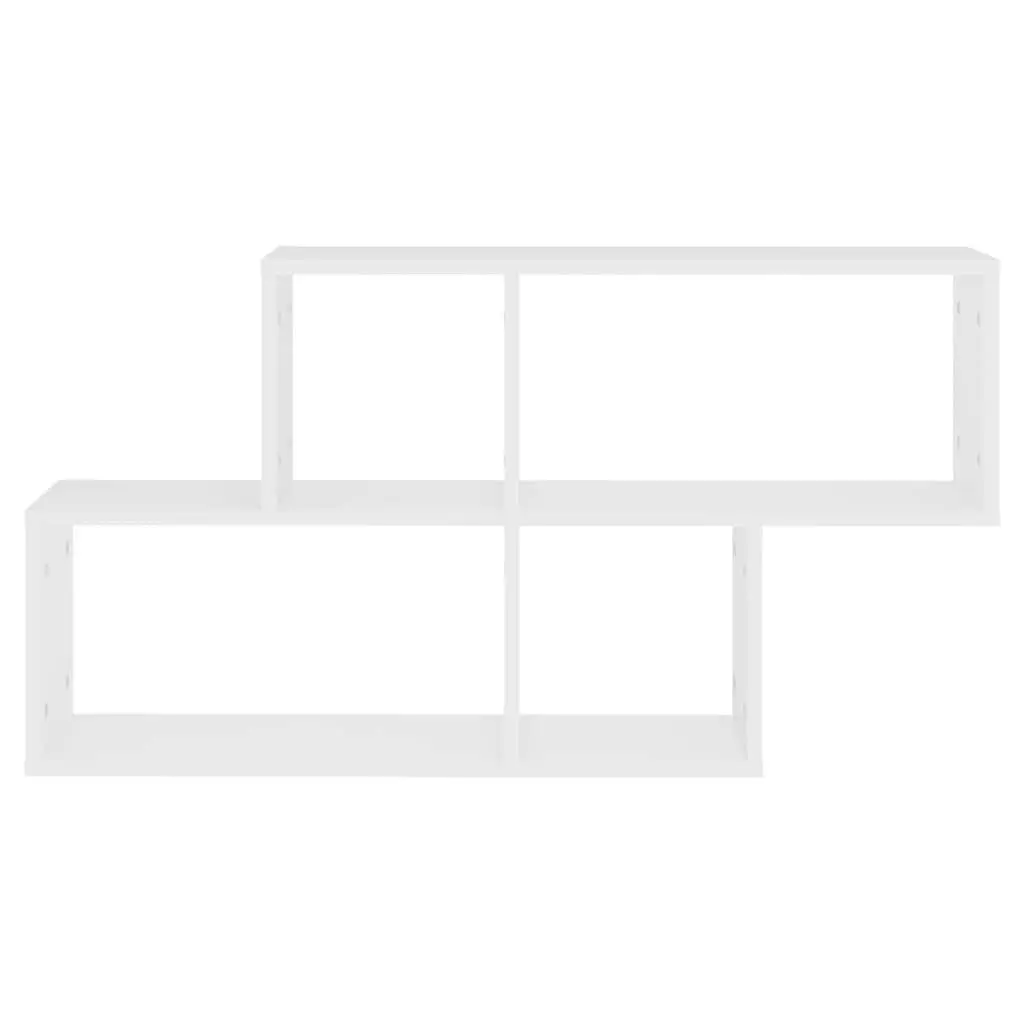 White Wall Shelf Cube Storage Display Unit Modern Home Decor Bedroom Living Room