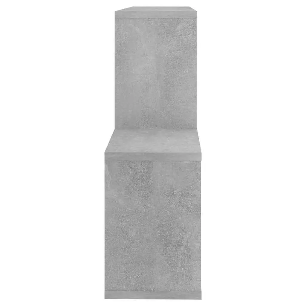 Wall Shelf Engineered Wood 100x18x53cm Concrete Grey Display Storage Organizer