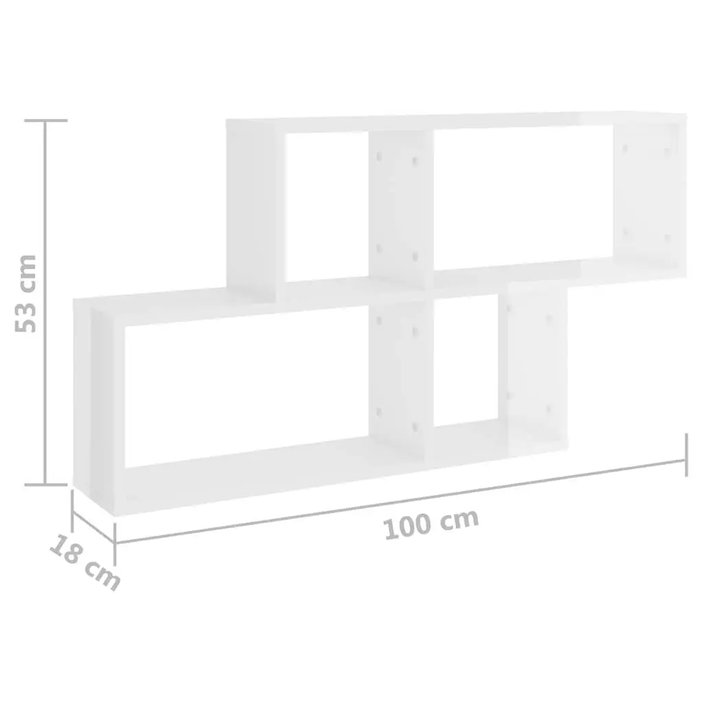 White Wall Shelf Cube for Home Décor