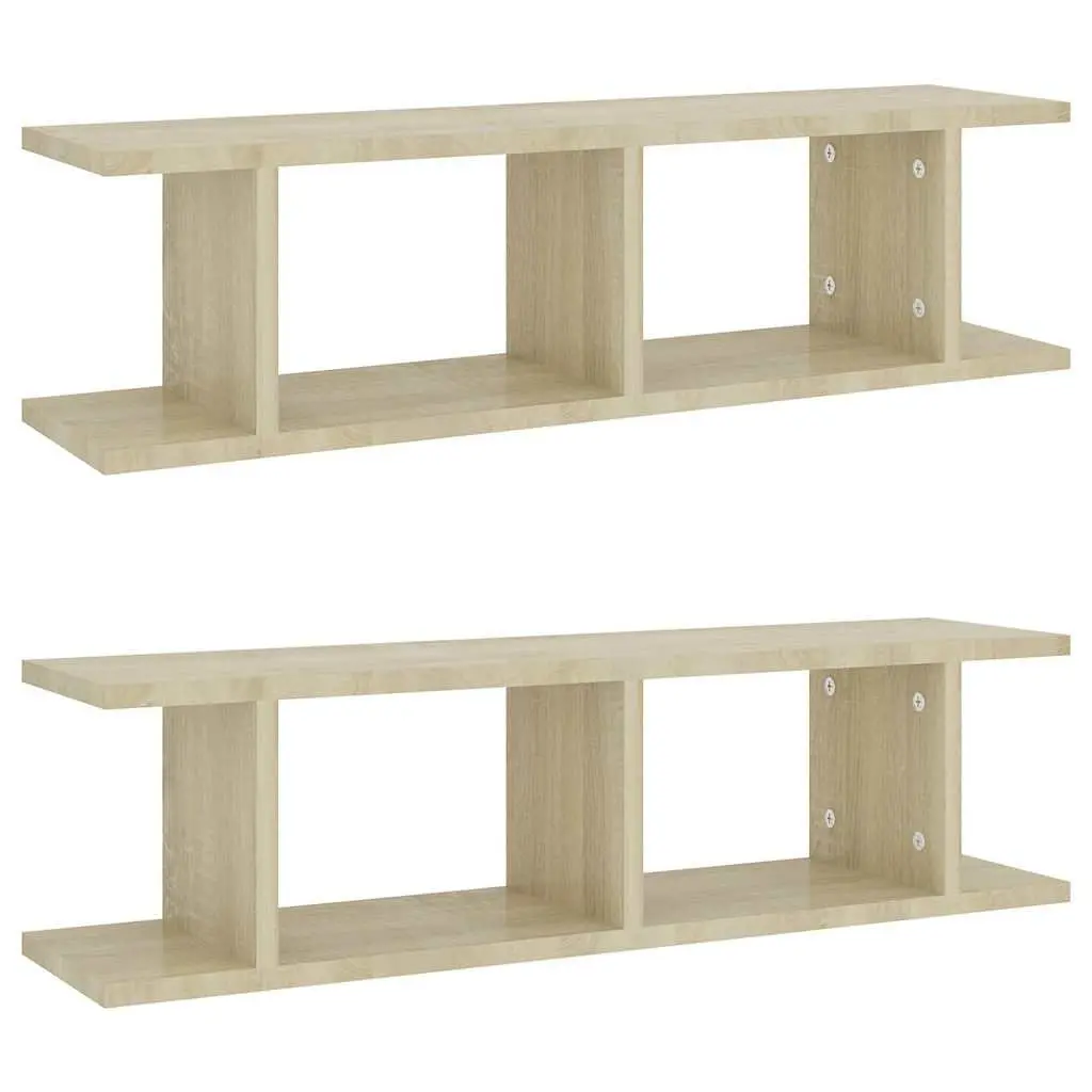 Brown Floating Wall Shelves for Display & Storage