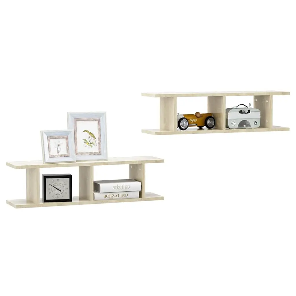 Brown Floating Wall Shelves for Display & Storage