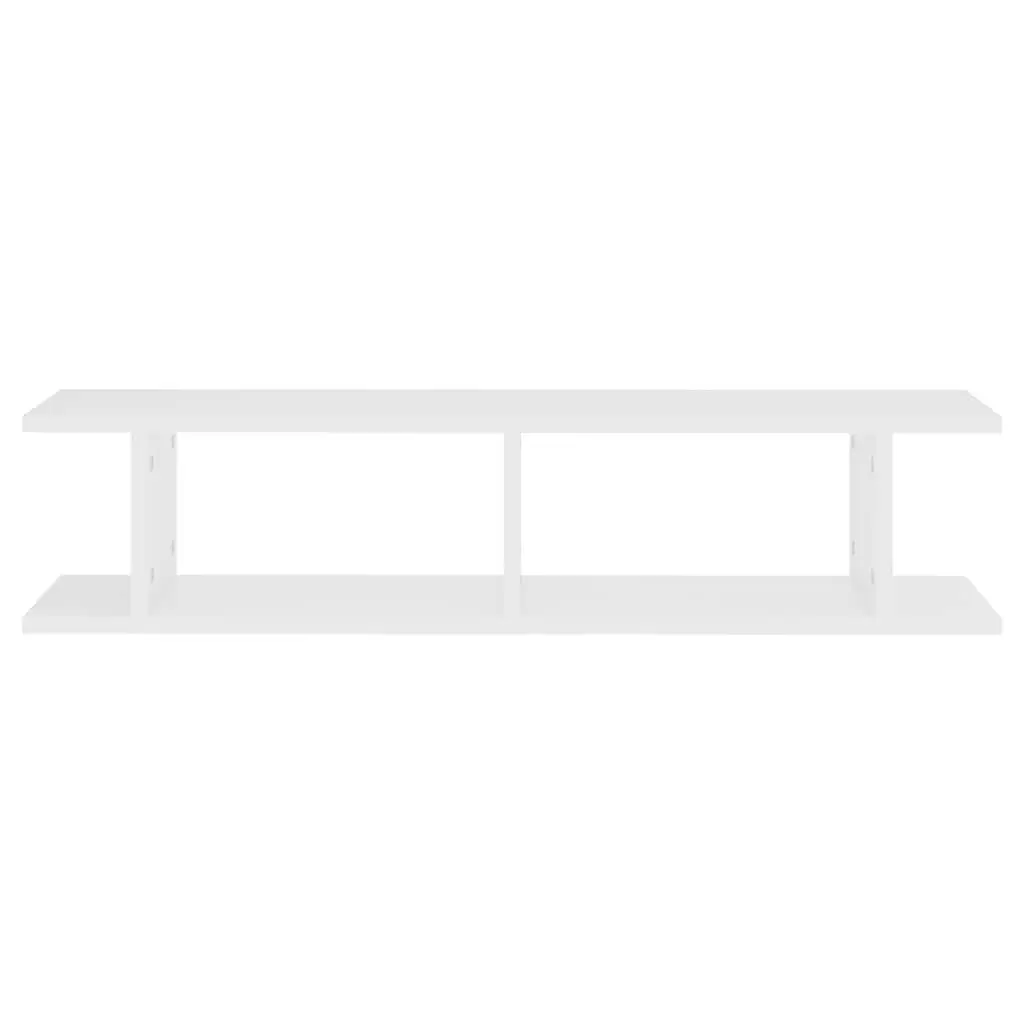 Floating Wall Shelf Engineered Wood 90x18x20cm White