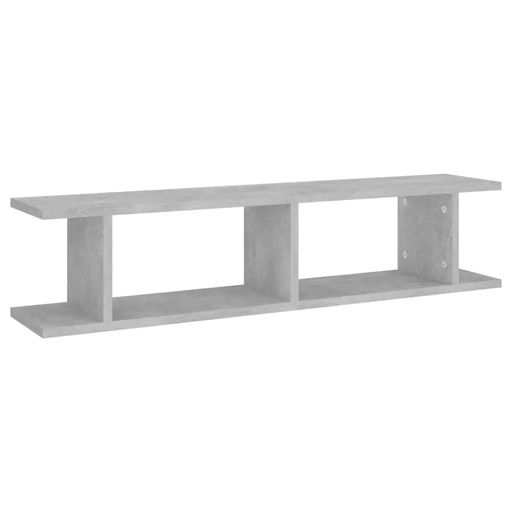 Wall Shelves 2 pc Grey Floating Display Cube Storage Bedroom Living Room Decor
