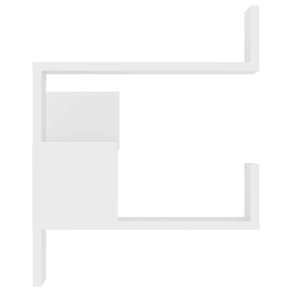 Wall Corner Shelf White Storage Display Shelving Unit Home Decor Living Room