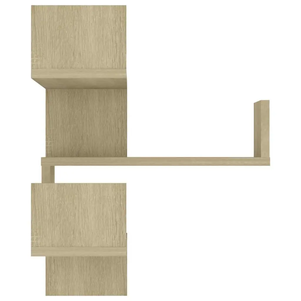 Wall Corner Shelves Engineered Wood 40x40x50 cm Brown