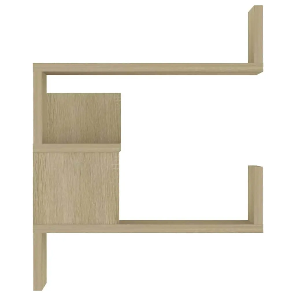 Wall Corner Shelves Engineered Wood 40x40x50 cm Brown