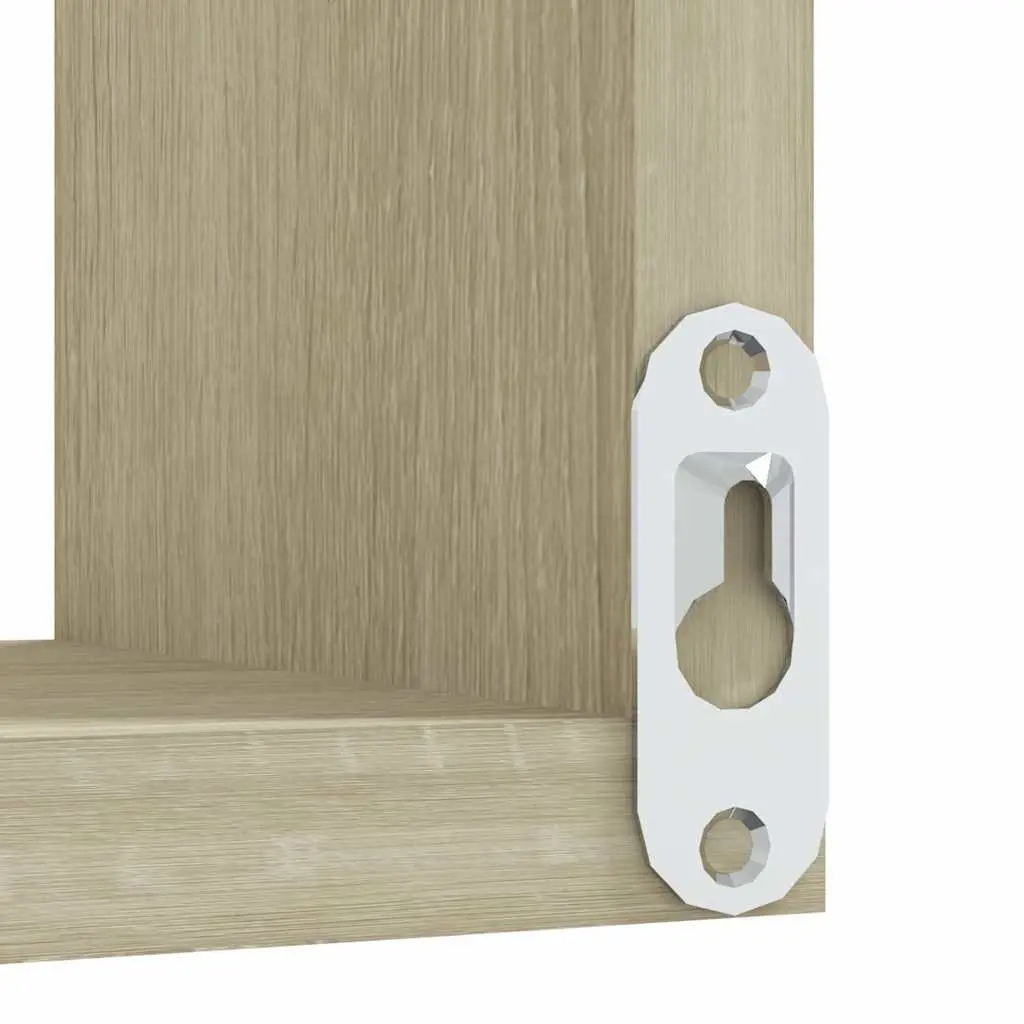 Wall Corner Shelves Engineered Wood 40x40x50 cm Brown