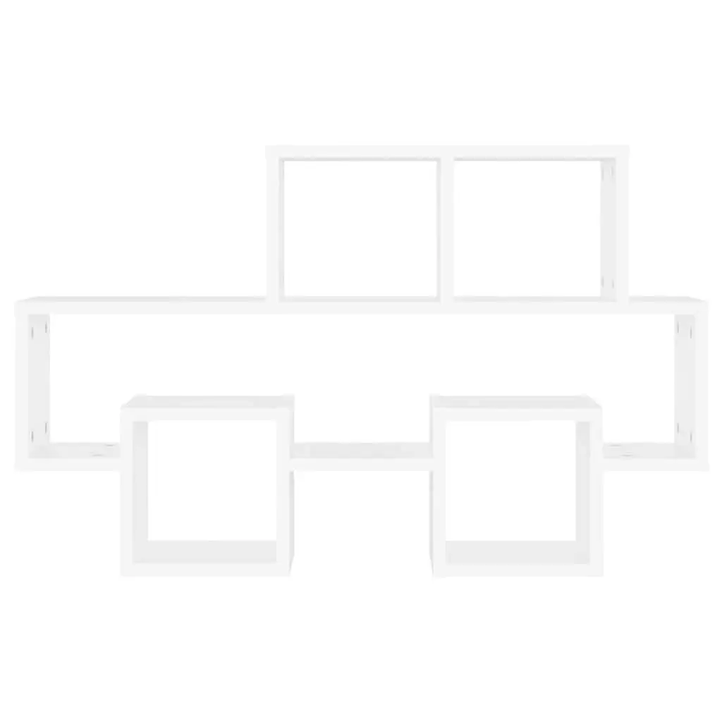 White Car-Shaped Wall Shelf with Sturdy Build