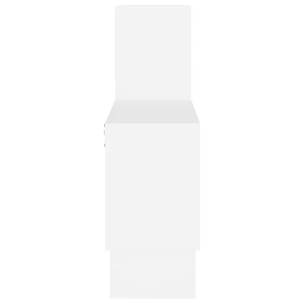 White Car-Shaped Wall Shelf with Sturdy Build
