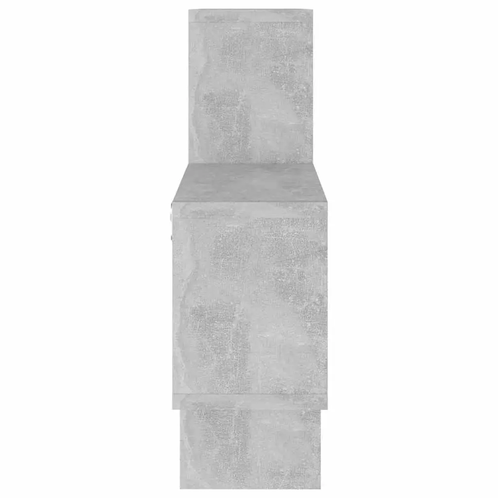 Wall Shelf Car-Shaped Grey Storage Display Hanging Organiser Engineered Wood