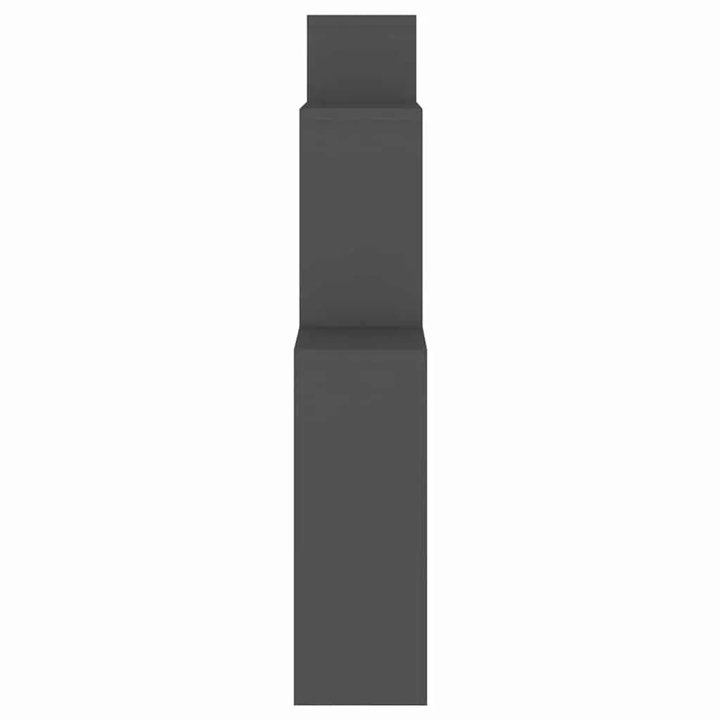 Grey Wall Cube Shelf with Open Compartments for Storage