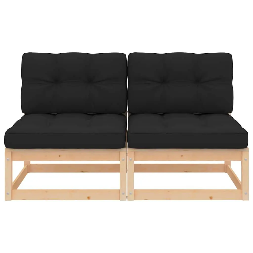 Pinewood Modular Outdoor Middle Sofa 2 pcs