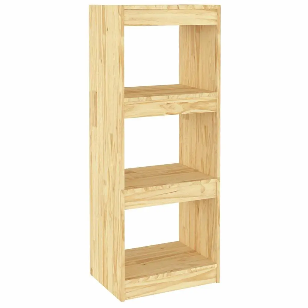 Book Cabinet Solid Pinewood 40x30x103.5cm Brown
